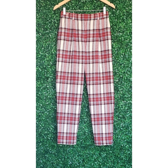 4. J.Crew Tapered-leg wool pant in vintage plaid - Picture 3 of 6